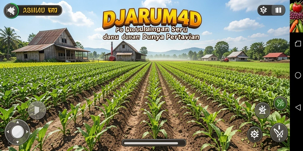 Tampilan gameplay DJARUM4D yang menarik dan interaktif dalam bersawah.
