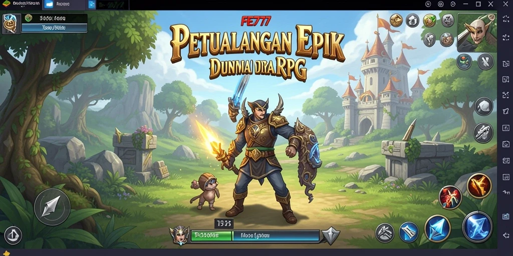 Tampilan gameplay <strong>FE777</strong> dengan aksi pertarungan epik yang menegangkan.
