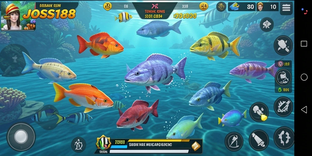 Gameplay seru menembak ikan di JOSS188 yang menarik.