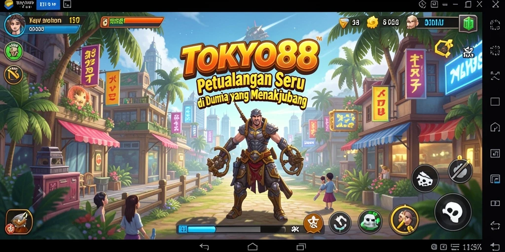 Screenshot gameplay TOKYO88 menunjukkan aksi menegangkan di Tokyo.