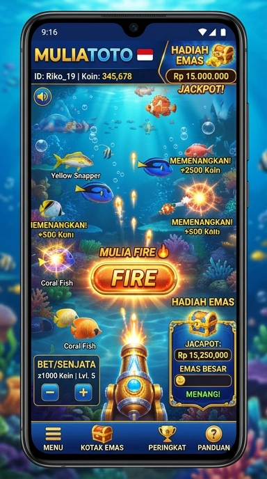Tampilan antarmuka pengguna yang intuitif di muliatoto.
